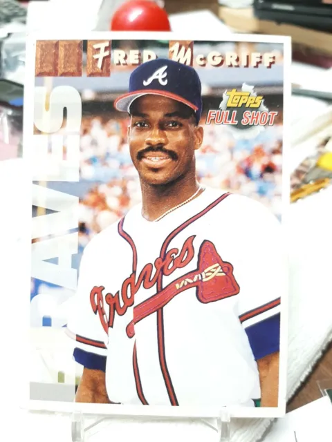 1993 Topps Full Shots Jumbo Fred McGriff #21 Atlanta Braves !