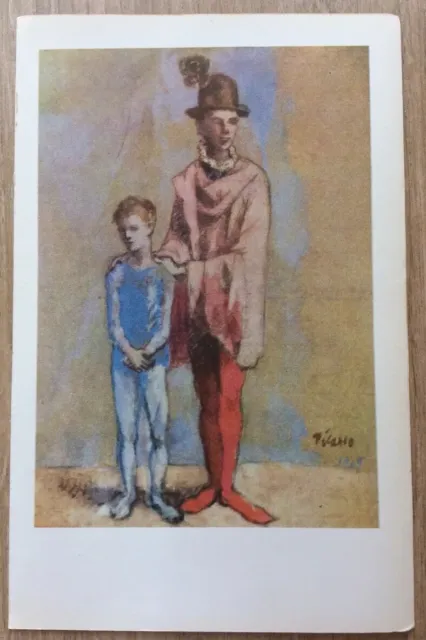 Vintage Picasso “Two Harlequins” Book Plate Print 1955