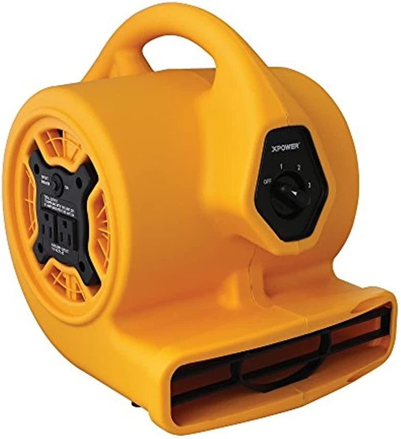 XPOWER P-130A Mini Mighty 1/5 HP 800 CFM Centrifugal Air Mover, Carpet Dryer