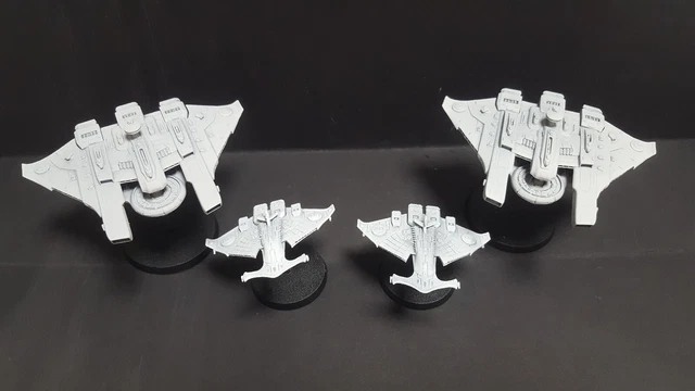 Battlefleet gothic forge world OOP Tau fleet 2x Emissary, 2x Custodian