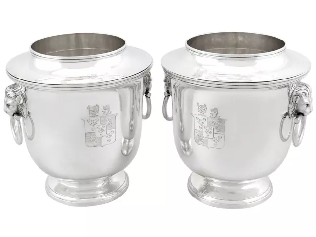 Sterling Silver Wine Coolers Antique George III