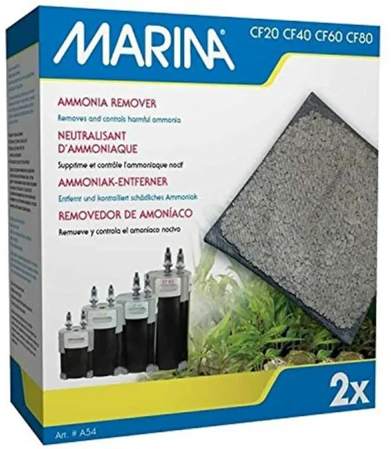 Marina Ammonia Remover (2 Pack) For Canister Filters CF20, CF40, CF60 & CF80 A9