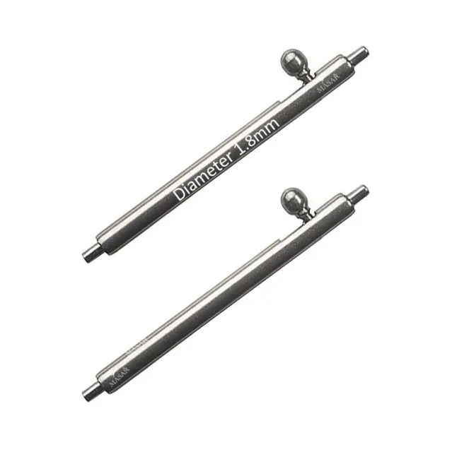 Masar Ø 1.8mm INOX Anse Perni a molla a sgancio rapido Cinturini Orologio 2 Pcs