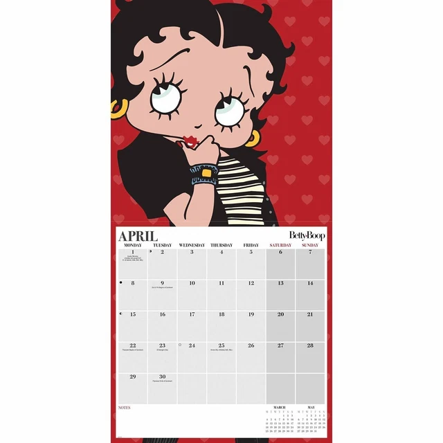 BETTY BOOP OFFICIAL Calendar 2024 £6.99 PicClick UK