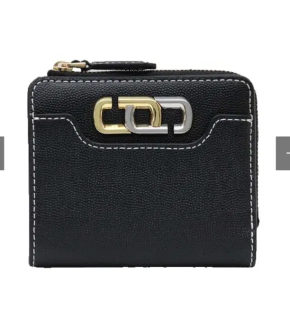 Marc Jacobs J Link Black Two Tone Mini Wallet