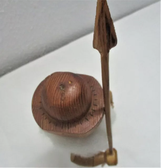 Räuchermann Räuchermännchen Nachtwächter 30 cm  Erzgebirge Natur sehr alt, A 705 4