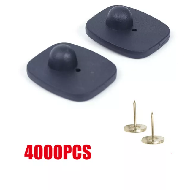 4000PCS, Security Hard Tags Tool System Checkpoint Anti Theft Retail Supermarket