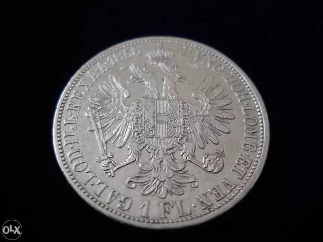 Silber 1 Florin 1858 Franz Joseph I Österreich Silver