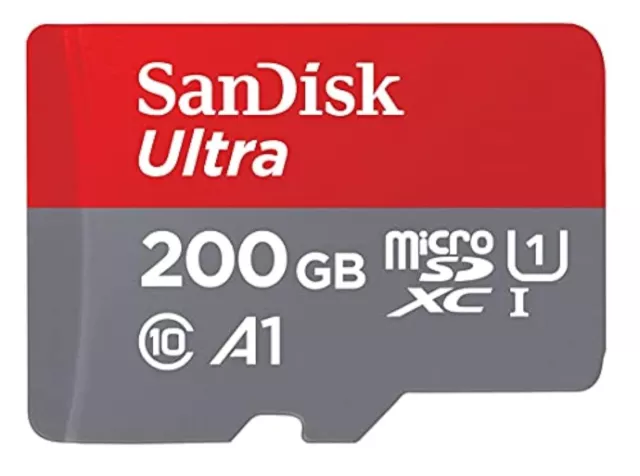 SanDisk 200GB Ultra MicroSDXC Uhs-I Memory Card Very Good 0E