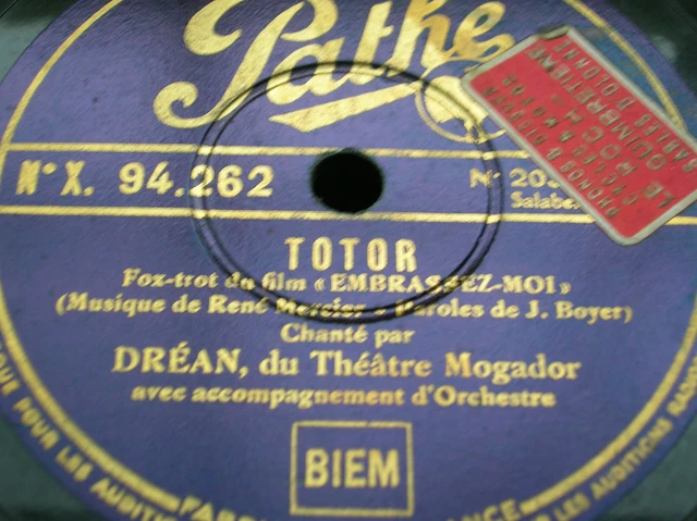 78 trs-rpm- DREAN - Totor - Coquin d'amour -  PATHE 94.262