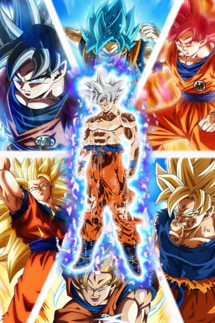 Dragon Ball Super Poster Gogeta VS Broly 12in x 18in Free Shipping