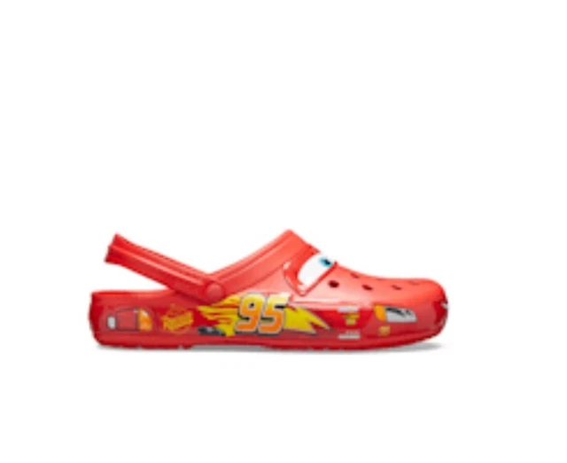 Lightning mcqueen crocs sales size 7 womens