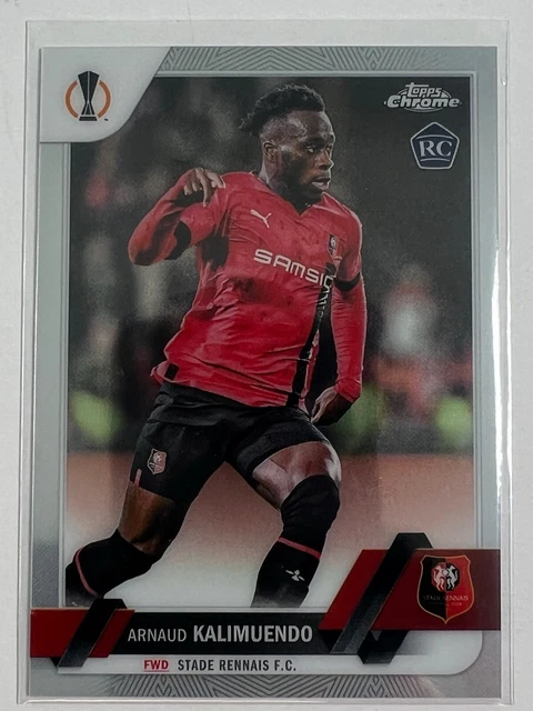 Carte Sport Topps Merlin Chrome - Desire Doue Rookie /99 - Stade Rennais - Near Mint