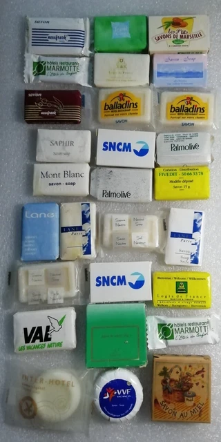 32 Savons Vintage Hôtels Hilton, Marriott, Howard Johnson, Sheraton – Collection