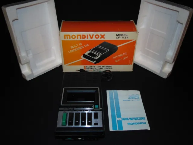 Magnetophone Lecteur Cassette / Mondivox CF-1134 / A Restaurer!