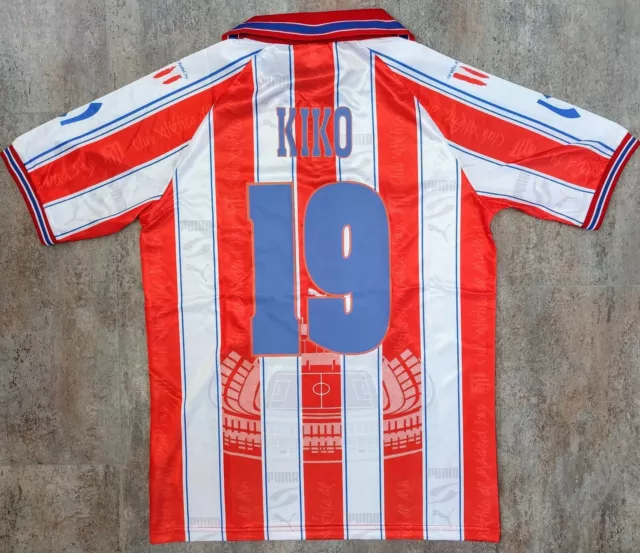 Camiseta Kiko Atlético Madrid 1996-1997 Shirt Trikot Maillot Maglia