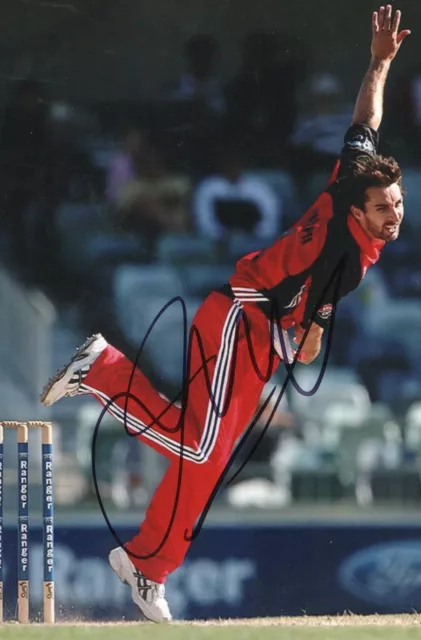 Australia Cricket Legend JASON GILLESPIE Signed 6x4 Photo