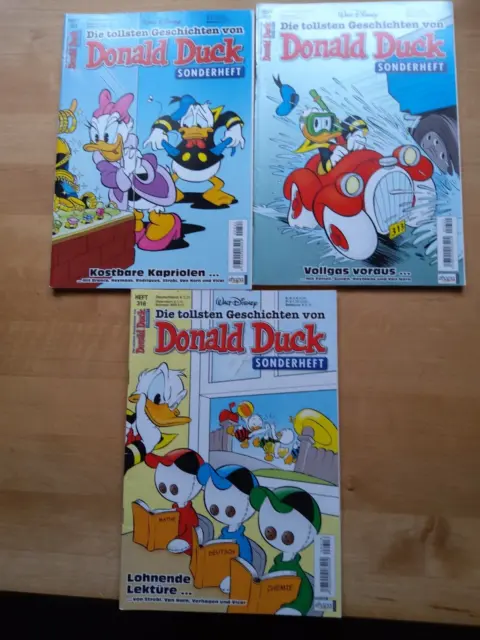 Die tollsten Geschichten von Donald Duck Sonderhefte 316, 321, 322