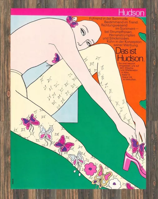 Hudson Strumpfmoden - Reklame Werbeanzeige Original-Werbung 1969