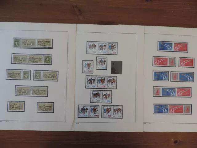 Sammlung DDR Zusammendrucke 1976-1983 ** postfrisch - Mi. ca. 580,-