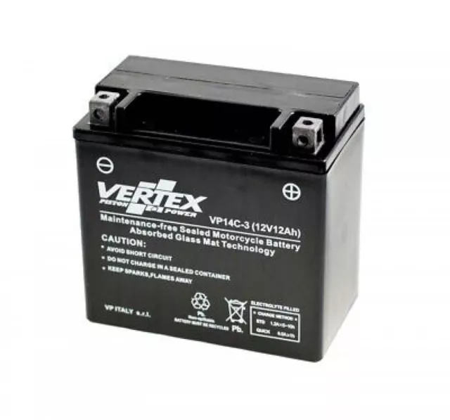 Vertex Battery For Harley Davidson XL 1200 V Sportster Seventy-Two ABS 2016