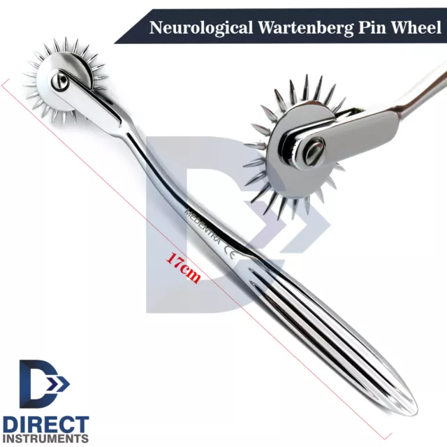 Medical Reflex Buck Hammer Surgical Neurological EMT Wartenberg Neuro Pinwheel 3