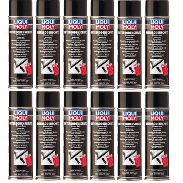 12x 500 ml Liqui Moly 6111 Unterbodenschutz Bitumen Spray Unterboden Schutz