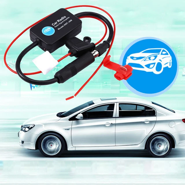 Car Antenna Adapter FM AM Stereo Radio DAB Aerial Signal Amplifier Crossover