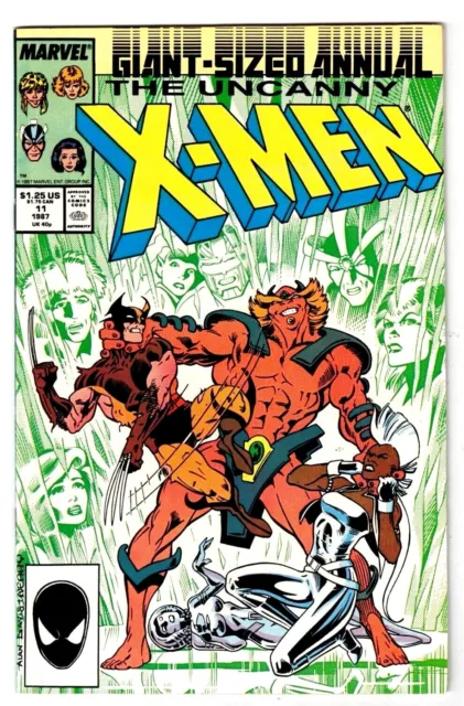 X-MEN ANNUAL #11 (VF/NM) 1st HORDE! Captain Britain Appearance! 1987 Wolverine