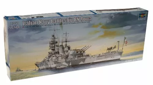 Bateau Roma Italien Marine Battleship 1943 Plastique Kit 1:3 50 Model Trumpeter