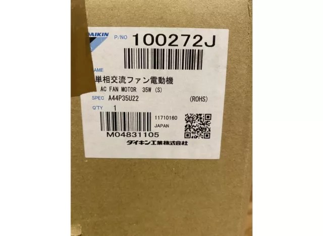 Motore Ventilatore Daikin Air Con 100272J - Nuovo In Scatola - Post Veloce!