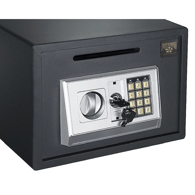 Security Box Digital Deposit Money Slot Cash Drop Safety Secure Locker Paragon