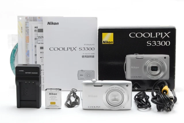 Nikon COOLPIX S3300 シルバー◯ Nikon COOLPIX S3300 Silver 6x Digital Camera English