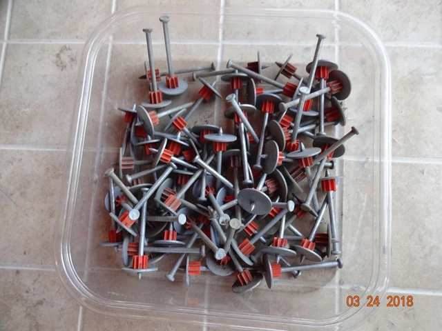 SIMPSON STRONG-TIE PINW-225 2-1/4" Drive pin with 1" metal washer (65) pieces