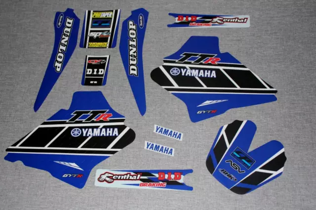 Yamaha Ttr 250 2000-2012 Retro Mx Graphics Kit Sticker Kit Stickers Decals