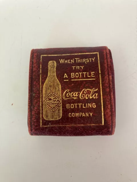 1906 Coca Cola Leather Change Purse with Gold Embossing