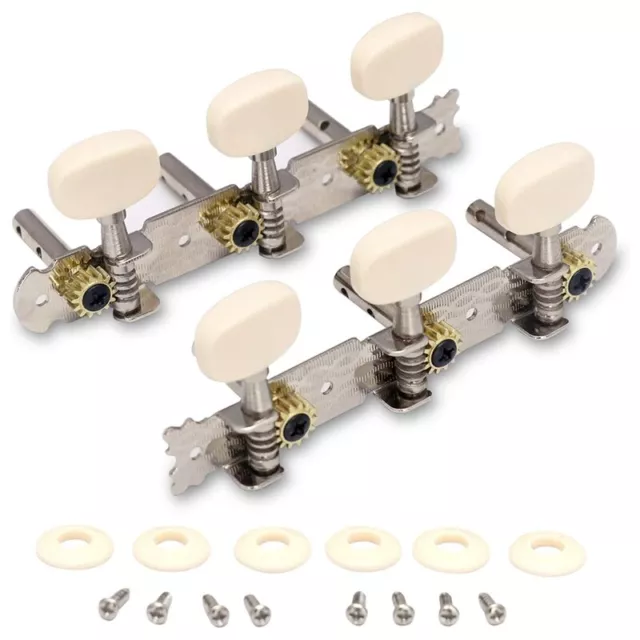 2X(Vintage Guitar Tuning Pegs Gold Plated Machine Heads Tuning Keys Tuners2645