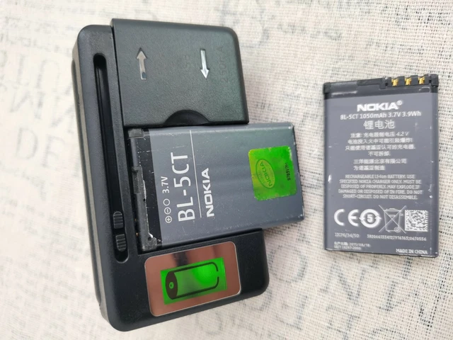 BL-5CT  battery + charger for Nokia 3720 5220 5220XM 6730 6330 6303i C5-02 C3-01