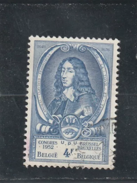 L5581 BELGIQUE timbre Y&T N° 885 de 1952 " Lamoral II Claude " Oblitéré