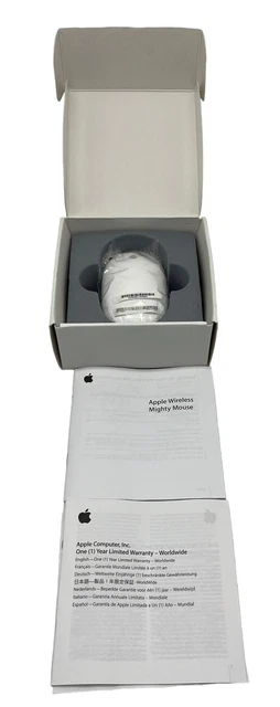 Apple A1197 (MB111LL/A) Wireless Bluetooth Mighty Mouse Open Box New