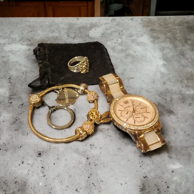 Pandora rose gold watch cheap