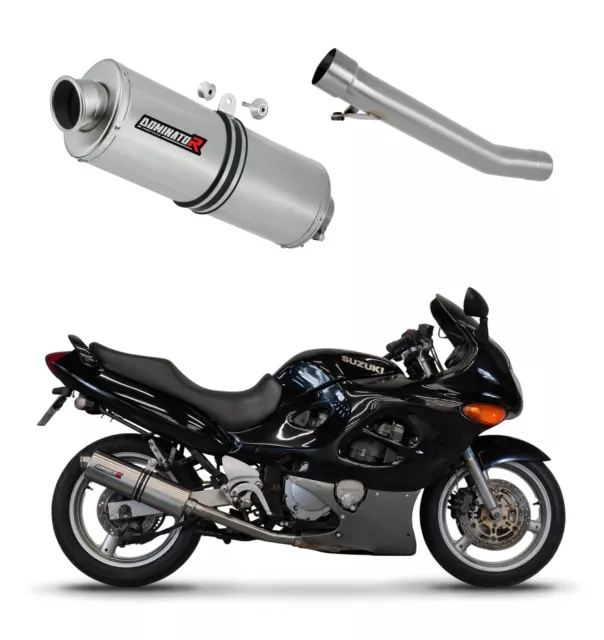 GSXF 750 1998 - 2006 Terminale di Scarico Marmitta Silenziatore OV DOMINATOR