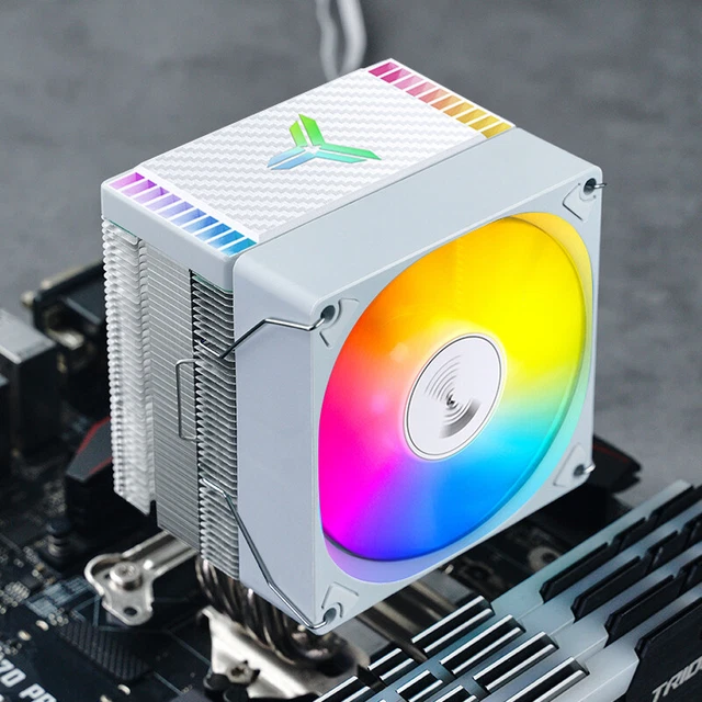 ARGB CPU COOLER Fan for INTEL LGA 1700 1200115X AM4 (White 4 pin+5V