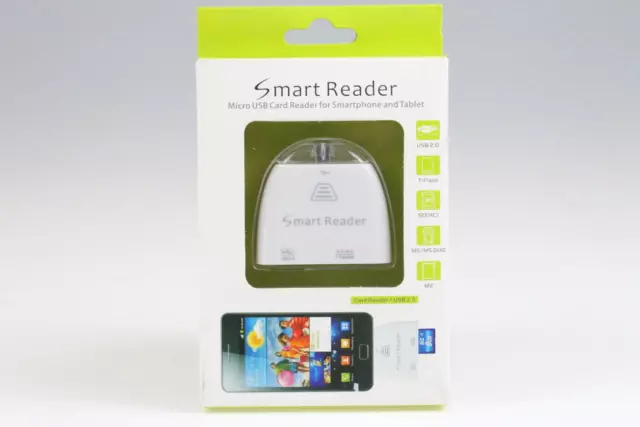 Teléfono inteligente y tableta lector de tarjetas micro USB