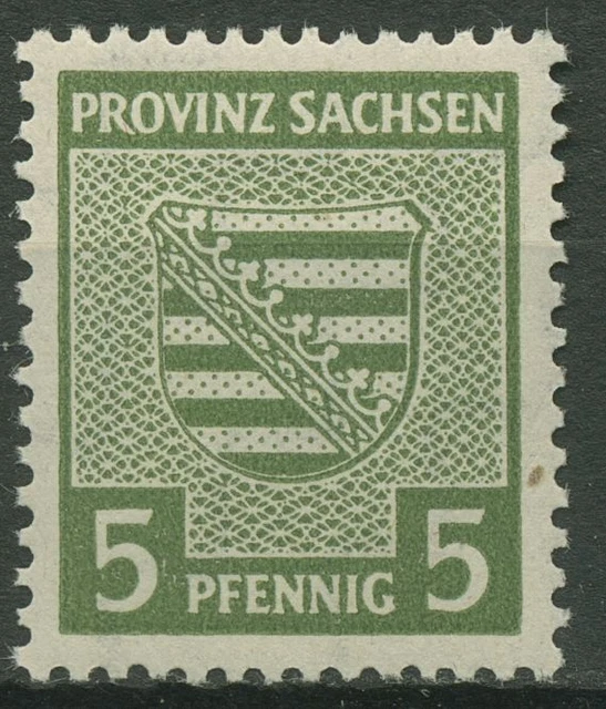 SBZ Provinz Sachsen 1945 75 X a y postfrisch mit fluoreszierender Gummierung