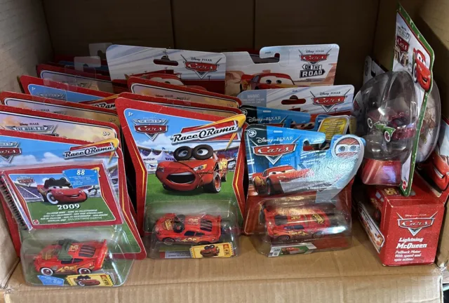 Disney Pixar Cars Massive McQueen Fan Bundle X24 All Different Diecast 1:55