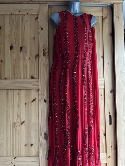 BNWT RED EMBELLISHED sleeveless stunning Virgos lounge mini dress size 12  52.69 - PicClick UK
