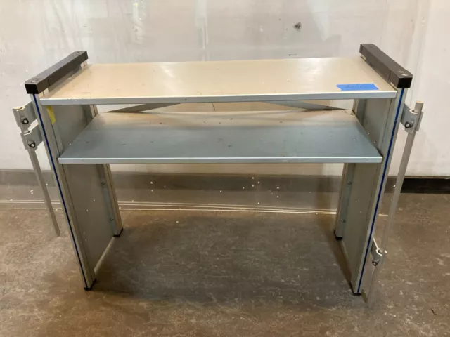 Gilson System lab Work Center Over-Desk Lab Shelf w/ Vertical Rods for Clamps