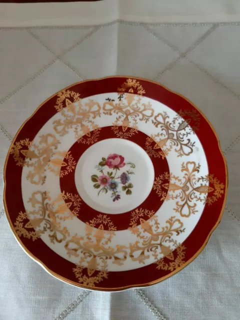 Plato decorativo multicolor Royal Grafton de porcelana inglesa original vintage