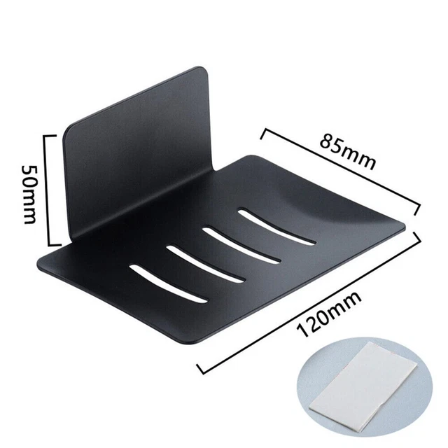 Practical Stainless Steel Soap Dish Holder Wall Mount Bathroom Storage